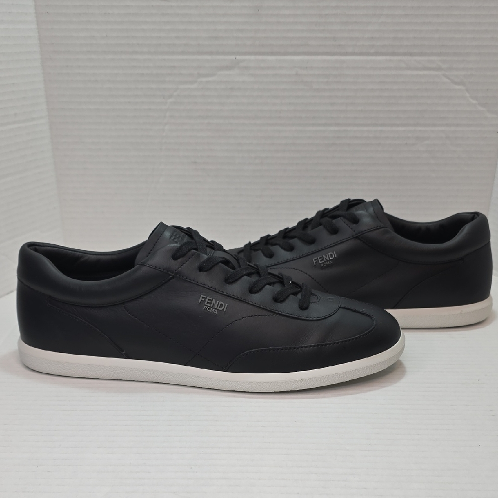 Fendi By Stefano Pilati Slim Low Black Sneakers Men